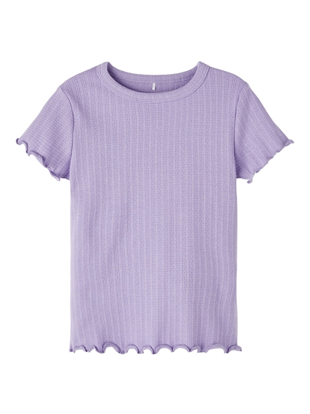 Billede af NAME IT Hulmønster T-shirt Vibse Sand Verbena